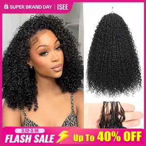 【Lowest Price Ever】ISEE HAIR Human Hair Crochet Extensions Miracle Knots Pre-Separated 50g/Pack – Knotless Boho Braids, 4-5 Packs for Full Head, Multiple Curly & Wave Textures#HairTok #HairTutorial #HairStyles #SpringStatements