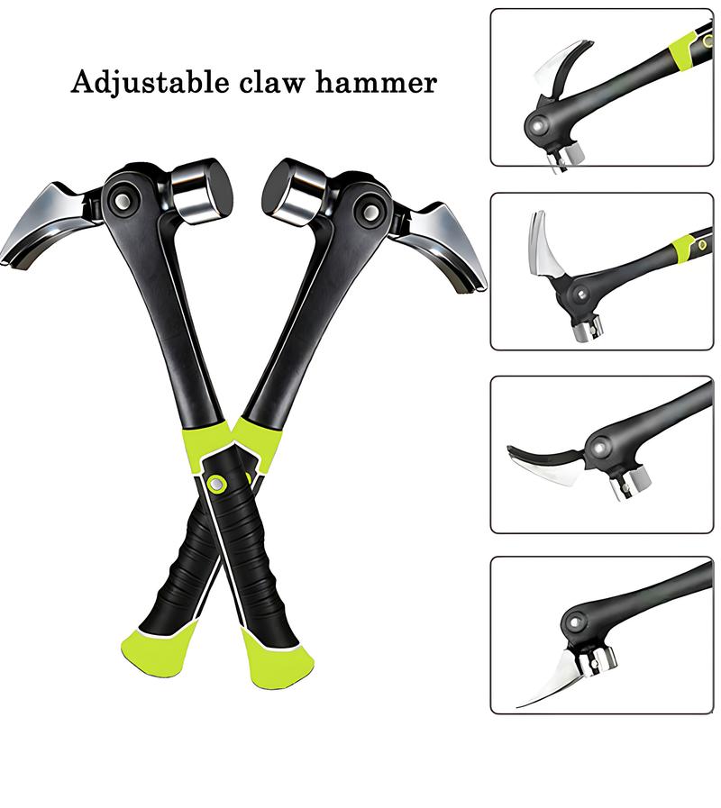 Pro Magnetic Claw Hammer, 16oz All-Steel Construction & Nail Starter