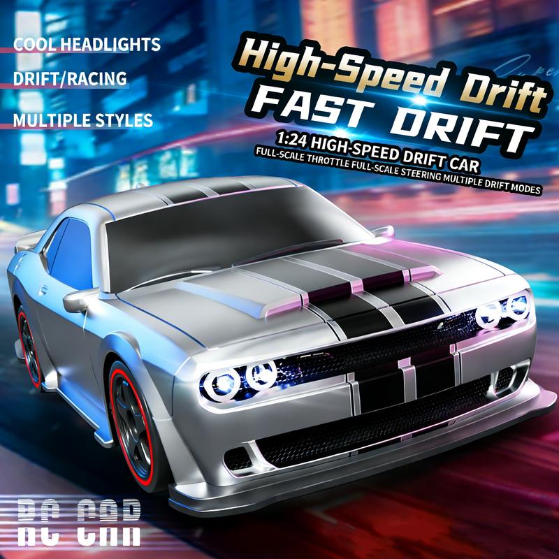Full proportional throttle 1：24 silver rc racing cars perfect for indoor racing outdoor drives friend gatherings hobby sessions and rainy day fun