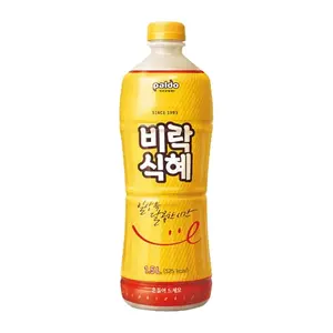 Paldo Fun & Yum Vilac Sikhye, Korean Traditional Sweet Rice Punch, Malty-Rice Flavored Beverage, Feel the Flavor of Korea, 50.72 fl oz 팔도 비락 식혜 1.5L