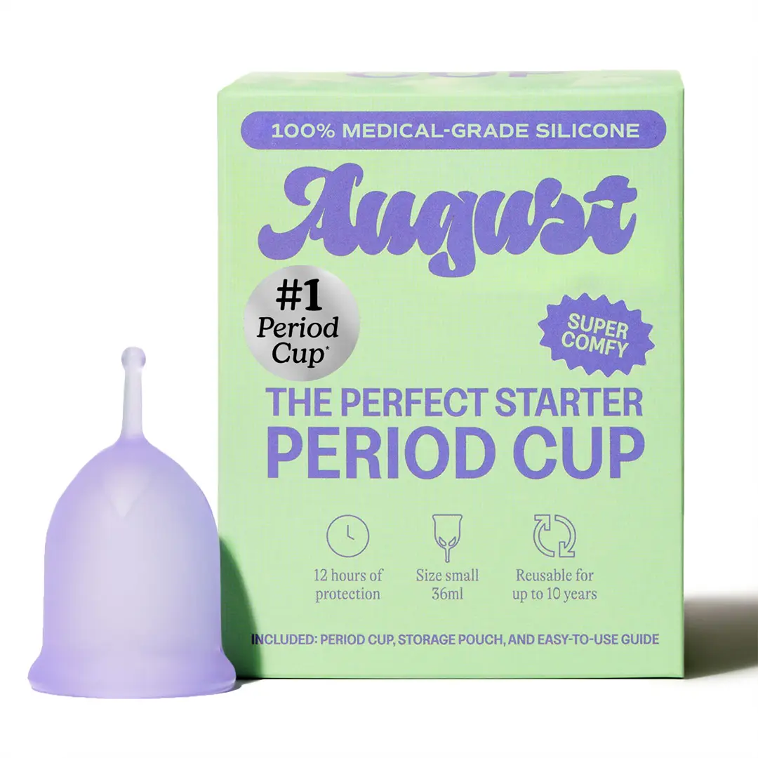 August Period Cup | Zero-Feel Fit, Reusable, Beginner-Friendly, Medical-Grade Silicone