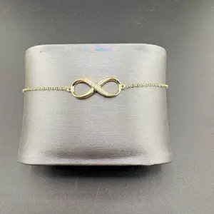 Gold 14k bracelet size 7-8 infinity design for everyday wear