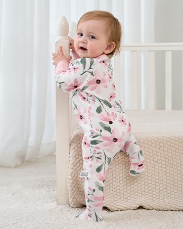 Yoofoss Baby Pajamas 100% Organic Cotton Baby Sleepers for Newborn 0-3 3-6 6-9 Months Boys Girl Clothes 3pcs Footed PJs