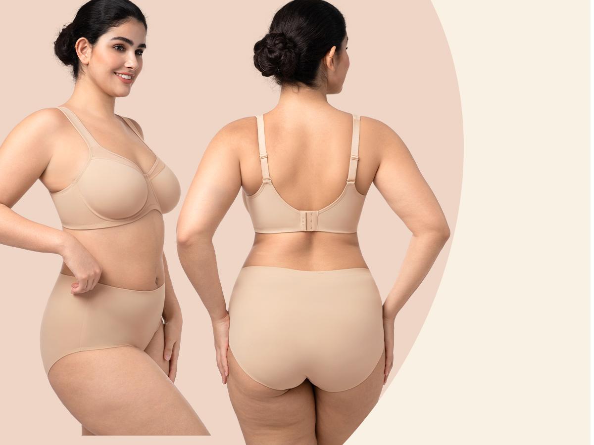 HSIA Alina Full Coverage Underwire Bra Plus Size Supportive Unlined Adjustable Strap Comfort Fit T-Shirt Style TikTokShopBlackFriday