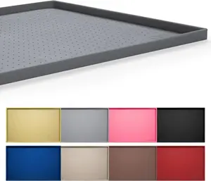 Dog Feeding Mat,100% Waterproof Food Grade Silicone Pet Food and Water Bowl Placemat
