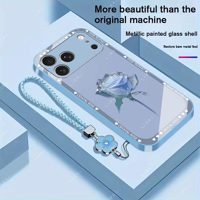 Brand new premium phone case,For iPhone 17/16/15/14/13/12/11 Pro Max Plus and Samsung models (S25, S24, S23, S22, S21, S20,A series) Free four-leaf clover lanyard，drop-proof and fingerprint-resistant，simple and elegant design，multiple colors available 995