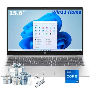 HP 15.6-inch Full HD Touchscreen Business Laptop — Intel® Core™ i7-1355U Processor (10-core, up to 5.0 GHz), Wi-Fi 6, integrated HD webcam, HDMI port, Copilot AI , Windows 11 Home,up to 32GB RAM/512GB SSD Storage,Bundle Accessory