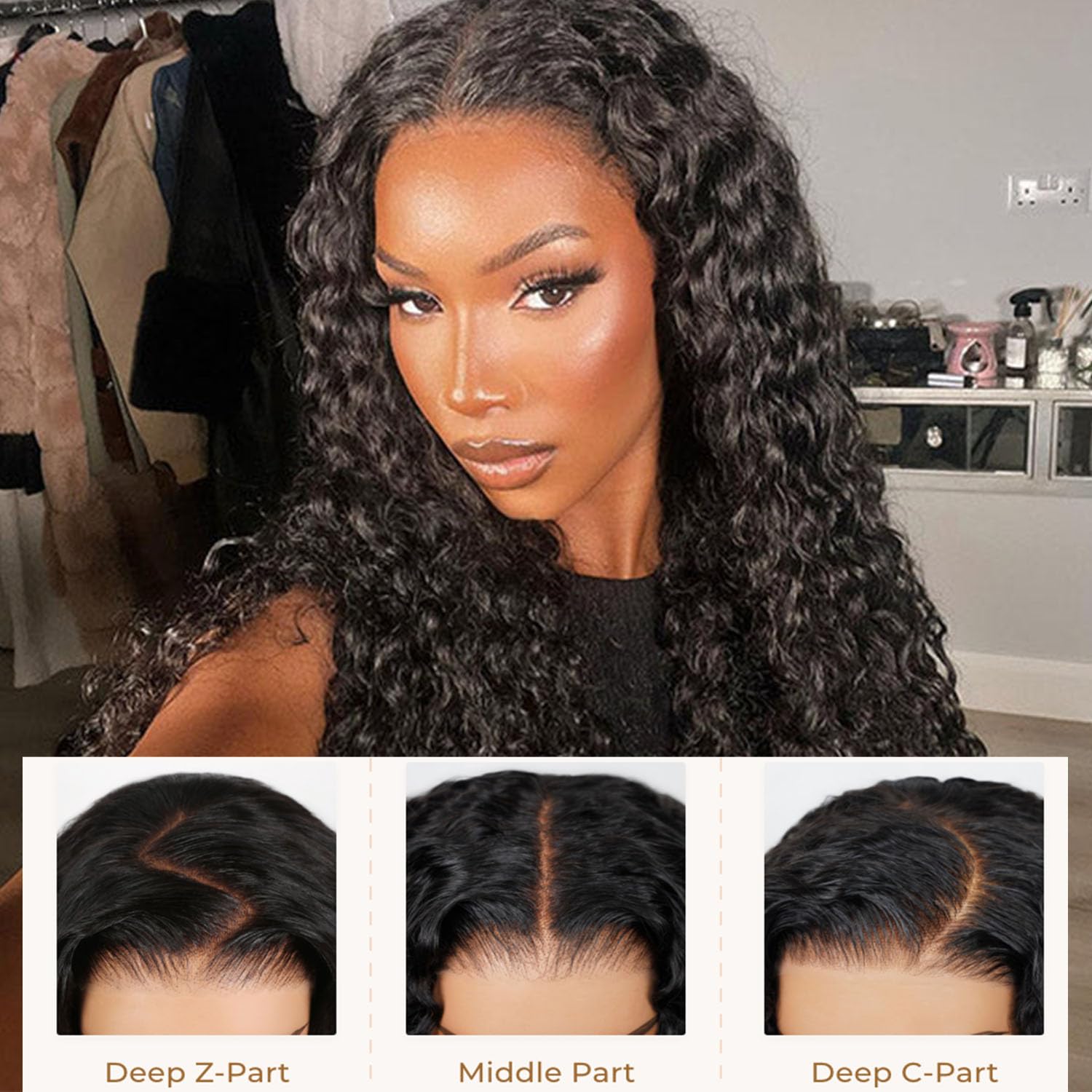 Bling Hair Deep Wave Frontal Wig 13x6 Hd Lace Loose Wave Wigs Brazilian Hair Natural Hairline Pre Plucked 30 Inch Gueless Lace Front Human Hair Wig