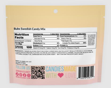 Bubs Swedish Candy Deluxe  | Viral TikTok Candy • Vegan • Soft Marshmallow Texture Mama V's Candy