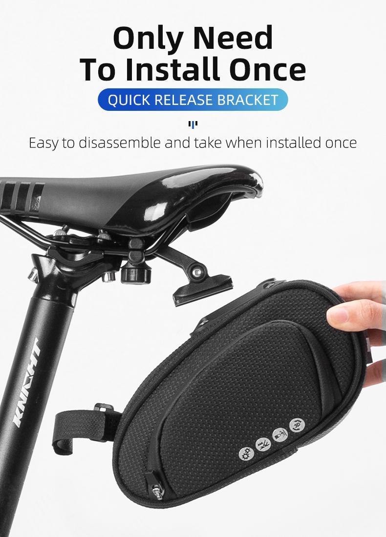 ROCKBROS Bike Saddle Bag  Under Seat Bag Bicycle Seat Pack Pouch for Cycling Adjustable Mounting