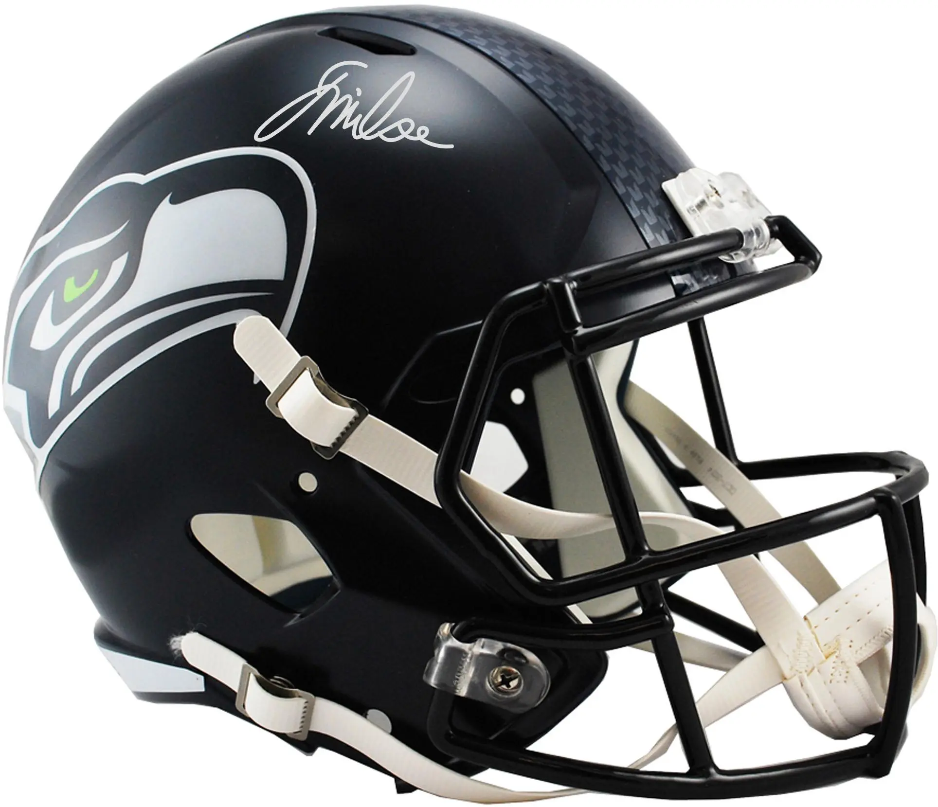 Jalen Milroe Seattle Seahawks Autographed Riddell Speed Replica Helmet - Fanatics Authentic Certified
