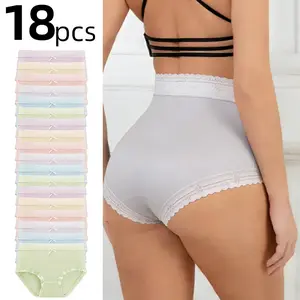 Women’s seamless invisible panties, highly elastic and breathable; minimalist for everyday wear and versatile for back-to-school season. Elegance Fits period underwear Knitting Soft Womenswear underwear for women panties Light Cotton