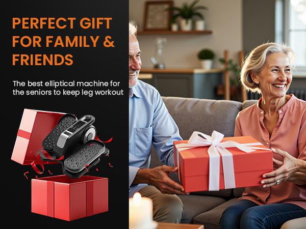 Under-Desk Elliptical Machine–Compact & Quiet Mini Pedal Exerciser with Adjustable Speed, LED Display, Portable Fitness Solution for Home or Office Workouts