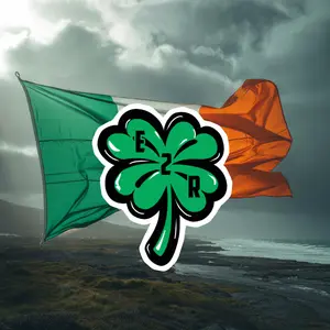 Four leaf clover sticker