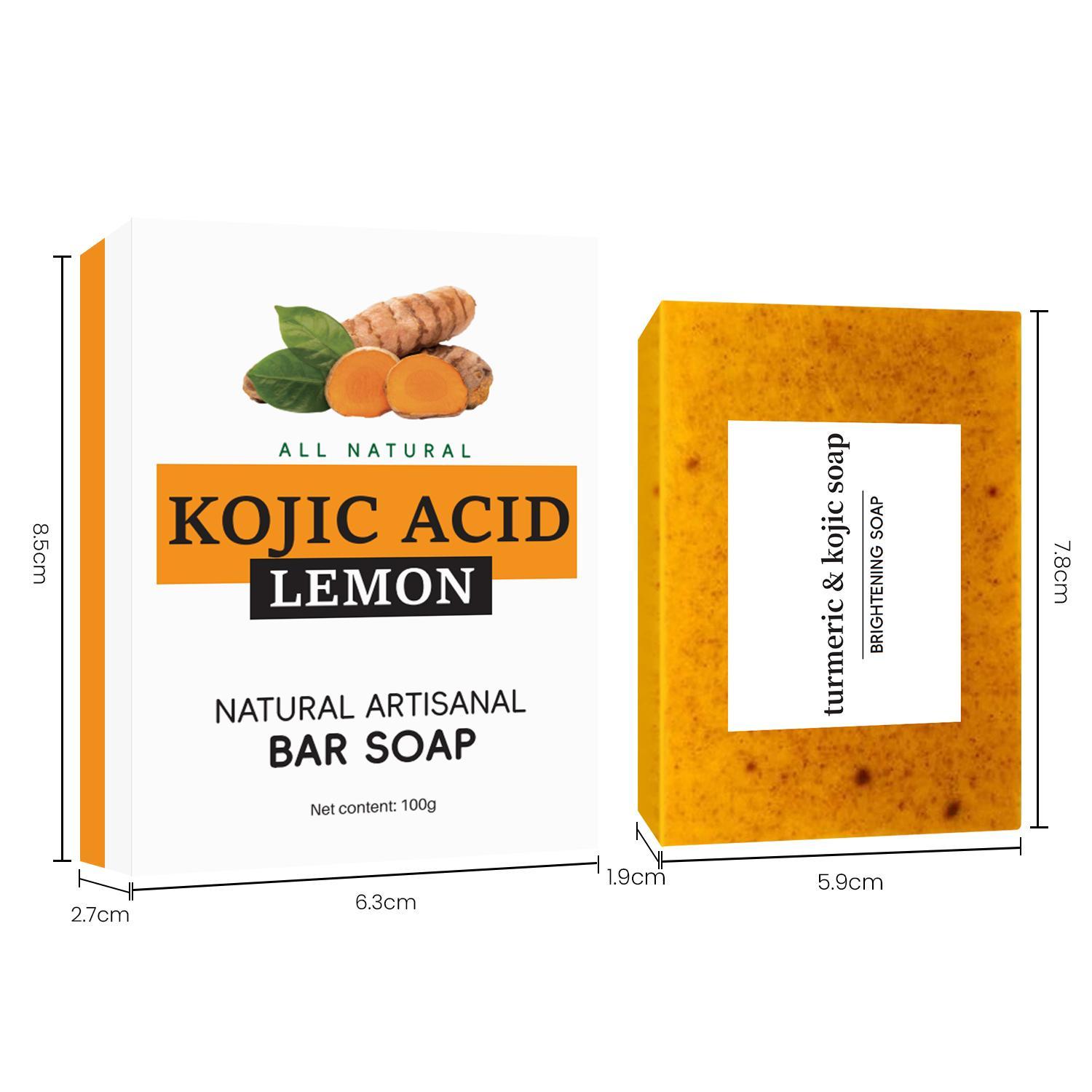 5pcs Lemon Turmeric & Kojic Acid Soap Bar, the four seasons Acne Face & Body Wash for Men & Women, DailySkincare Cleanser Sets with Soap Saver Bags 5pcs Lemon Turmeric & Kojic Acid Soap Bar, the four seasons Acne Face & Body Wash for Men & Women, DailySkincare Cleanser Sets with Soap Saver Bags