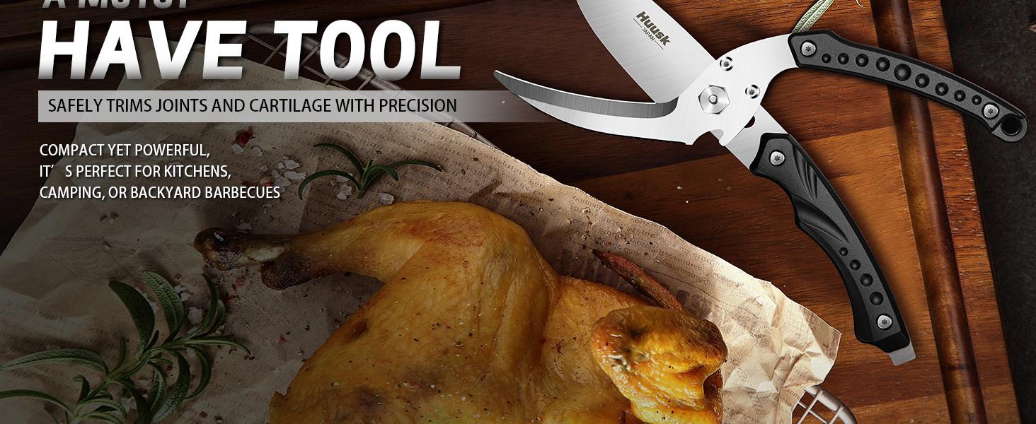 Purple Dragon Heavy - Duty Detachable Kitchen Scissors, Serrated Edge for Poultry/Meat/Bone Cutting, Ideal for Chicken, Turkey, Thanksgiving Cooking Purple Dragon Heavy - Duty Detachable Kitchen Scissors, Serrated Edge for Poultry/Meat/Bone Cutting, Ideal for Chicken, Turkey, Thanksgiving Cooking