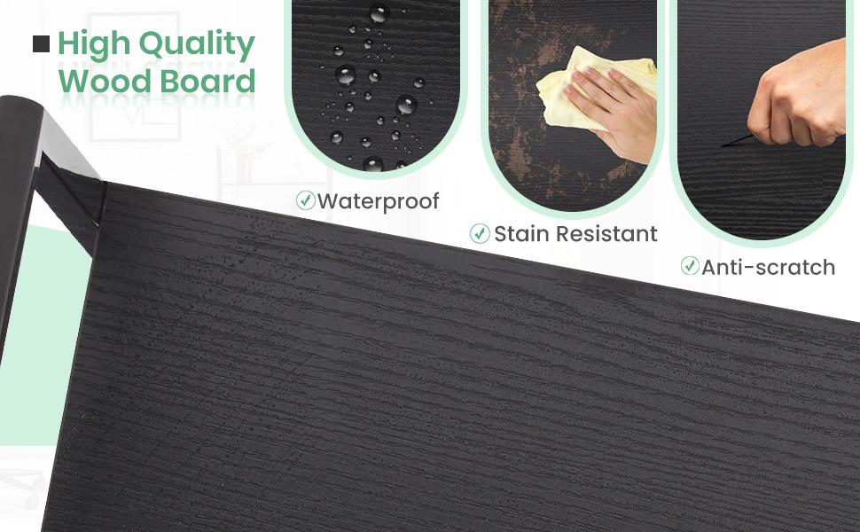 HomeSquad 5-Tier Tall Bookshelf: Classically Modern Storage Organizer for CDs, Movies, and Books in Home Office, Living Room, Kitchen, and Bedroom. Metal Racks