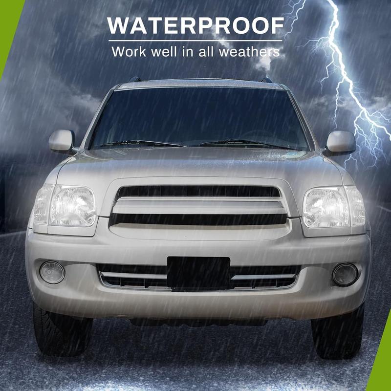 YITAMOTOR Headlight Assembly Compatible with 2005-2006 Tundra Double Cab 2005 2006 2007 Sequoia Chrome Housing Clear Lens Clear Reflector (Not suitable for Regular Cab and Assess Cab)