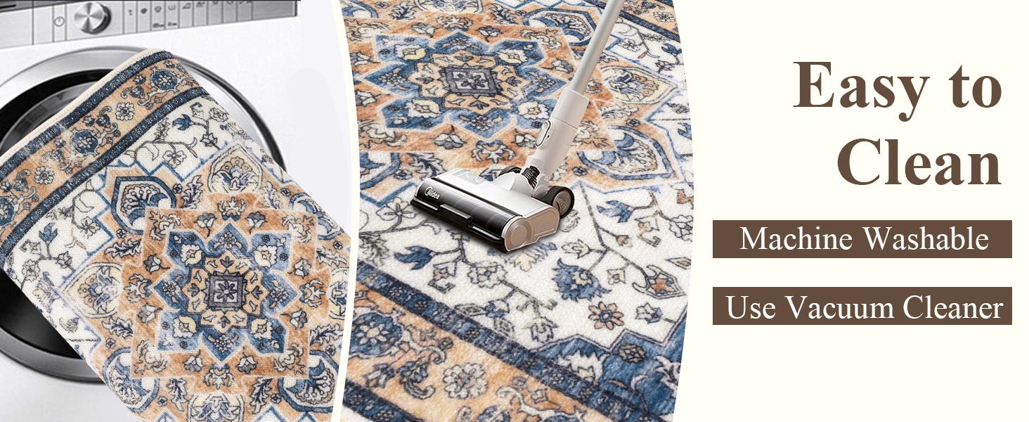 [SpringGlowUp] HEBE Washable Farmhouse Kitchen Rugs Sets of 3 Non Slip Washable Kitchen Rugs and Mats Boho Kitchen Mats for Floor Kitchen Runner Rug Kitchen Carpet Rug Runner for Hallways Kitchen Laundry