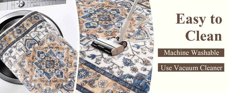 [FebruaryStockUp] HEBE Washable Farmhouse Kitchen Rugs Sets of 3 Non Slip Washable Kitchen Rugs and Mats Boho Kitchen Mats for Floor Kitchen Runner Rug Kitchen Carpet Rug Runner for Hallways Kitchen Laundry