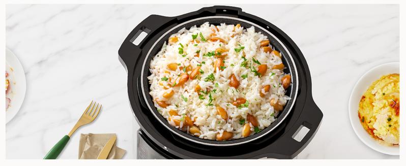 Whisper Quiet 9-in-1 Electric Pressure Cooker, Slow Rice Steamer, Sauté, Yogurt Maker, Warmer & Sterilizer, Free App with 800+ Recipes, Stainless Steel