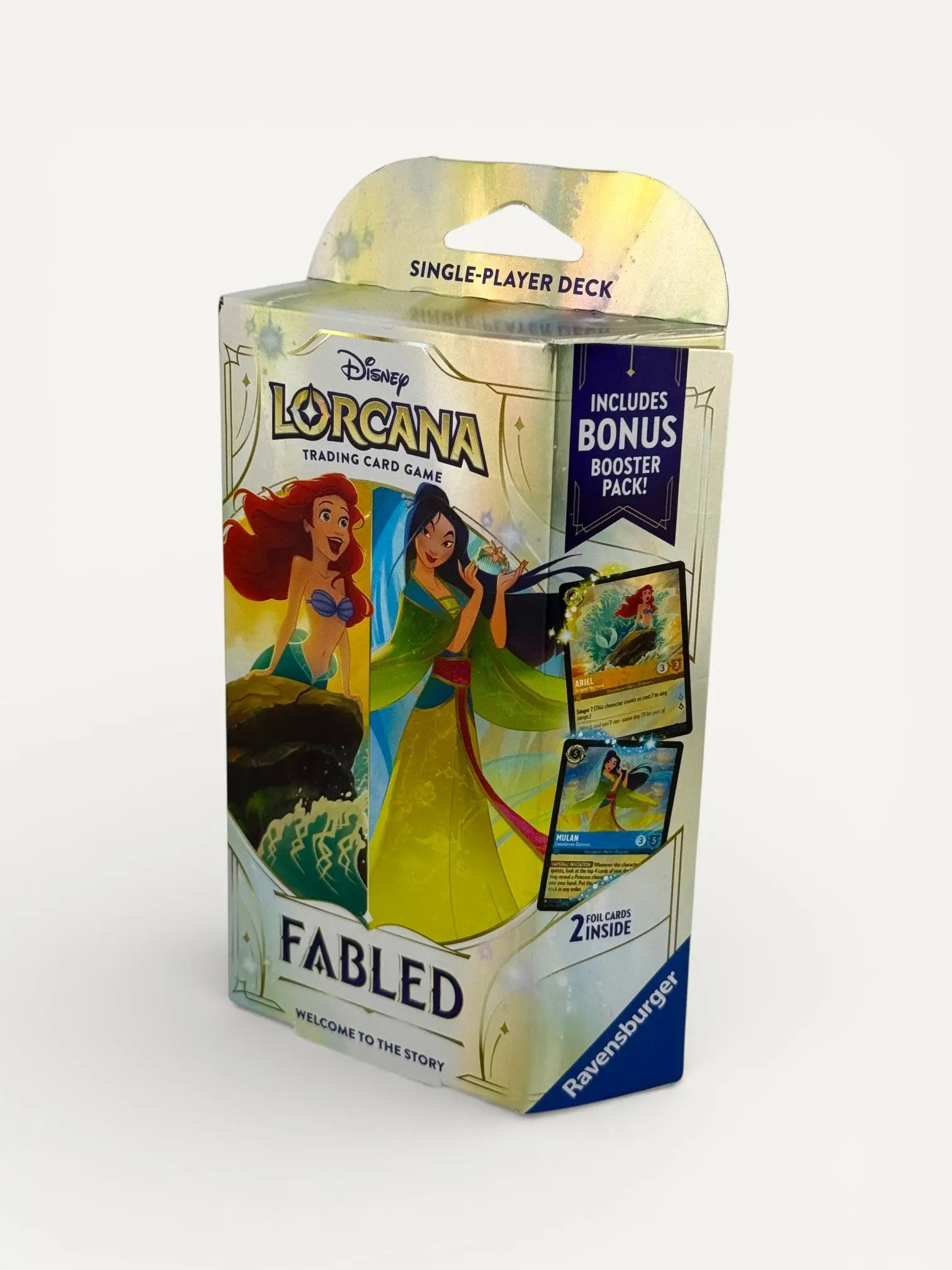 lorcana fabled starter deck Disney Lorcana: Emerald/Ruby Axion Now this set offers exciting new strategies Disney Lorcana TCG - Fabled