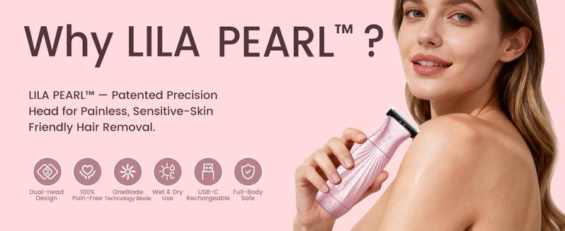 AKUNBEM Bikini Trimmer for Women, Rechargeable Dual Head Electric Razor, 2-in-1 Painless Shaver for Face, Bikini, Arms & Legs, Waterproof Grooming Kit