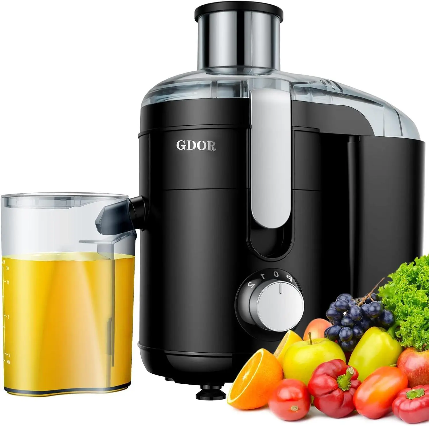 800W Juicer with 3" Wide Feed Chute, Titanium Blades & Dual Speeds — Easy Juice Extractor for Fruits & VeggiesSummerVibes,home essentials