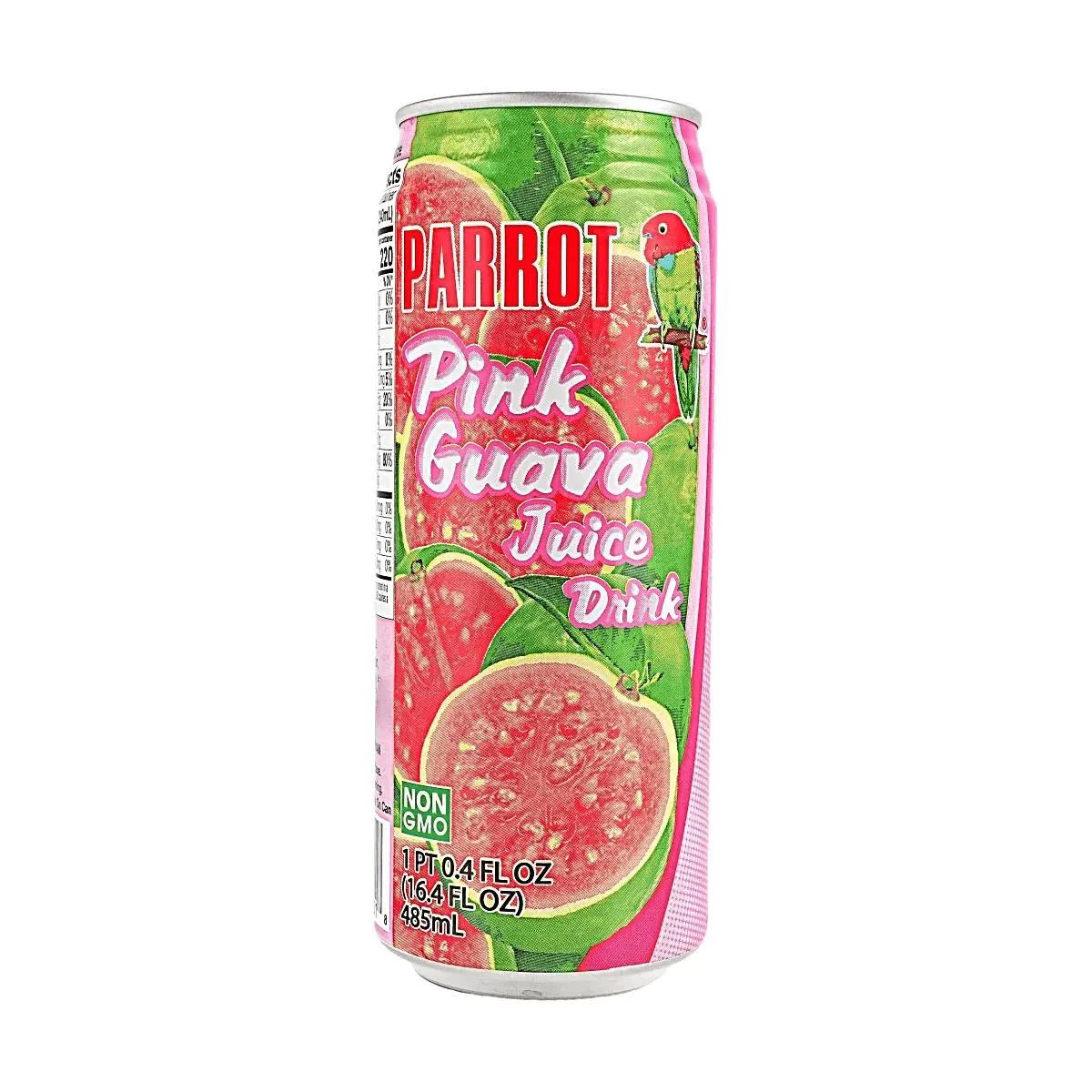 PARROT Pink Guava Nectar Juice Drink, 100% Real Fruit, Refreshing Tropical Flavor, 485ml Bottle