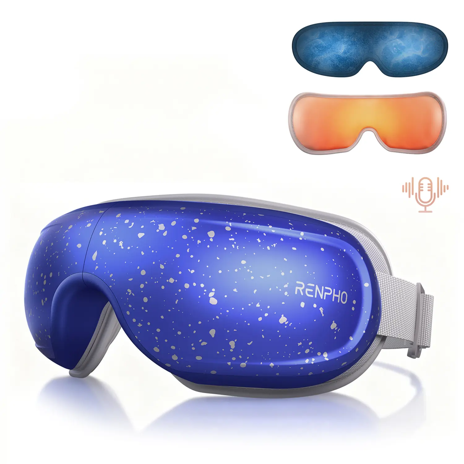 RENPHO Eyeris 3 Eye Massager with Heat and Cooling, Birthday mothersdaygift for Women Mom Men Him Her, Voice Control Eye Mask for Migraines, Eye Care with DIY Massage, Reduce Dry Eyes,dorm essentials