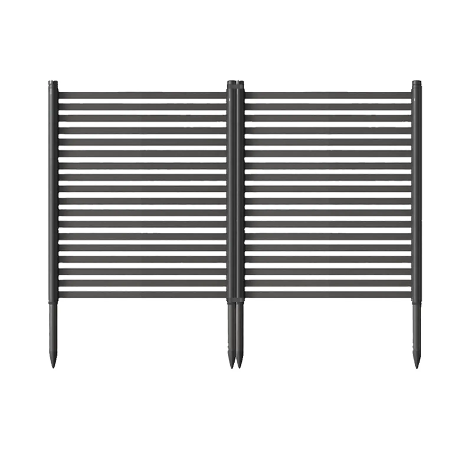 2-Panel Outdoor Privacy Screen Garden Fence (47x35 in) - Iron Frame, Plant-Supportive Living Wall, Decorative Landscape Edging, Water-Resistant Free-Standing Gate, All-Seasons Privacy Barrier for Personalizing Your Space