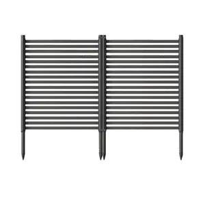 Privacy Screen Outdoor Garden Fence, 47x35 in 2-Panel Animal, Outdoor Fence, Decorative Landscape Edging for Flower Beds, Vegetable Gardens, Patio, Backyard, Lawn