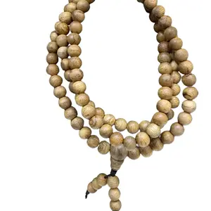 108 Natural Vietnamese Agarwood Prayer Beads – 6mm – Meditation & Energy Protection