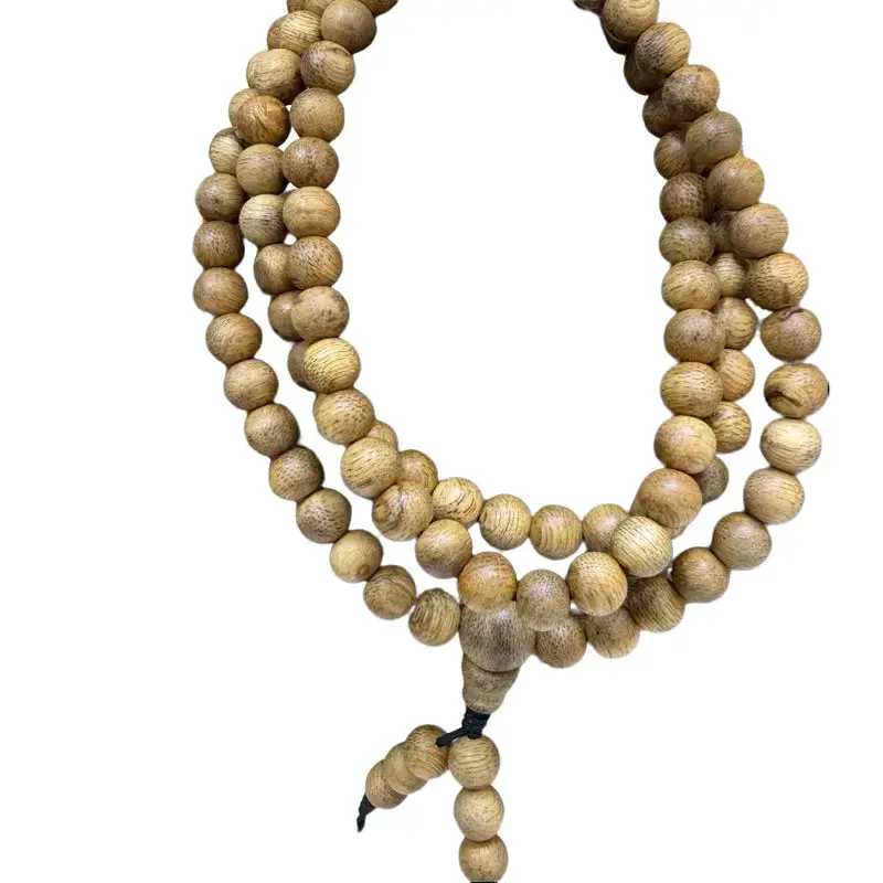 108 Natural Vietnamese Agarwood Prayer Beads – 6mm – Meditation & Energy Protection