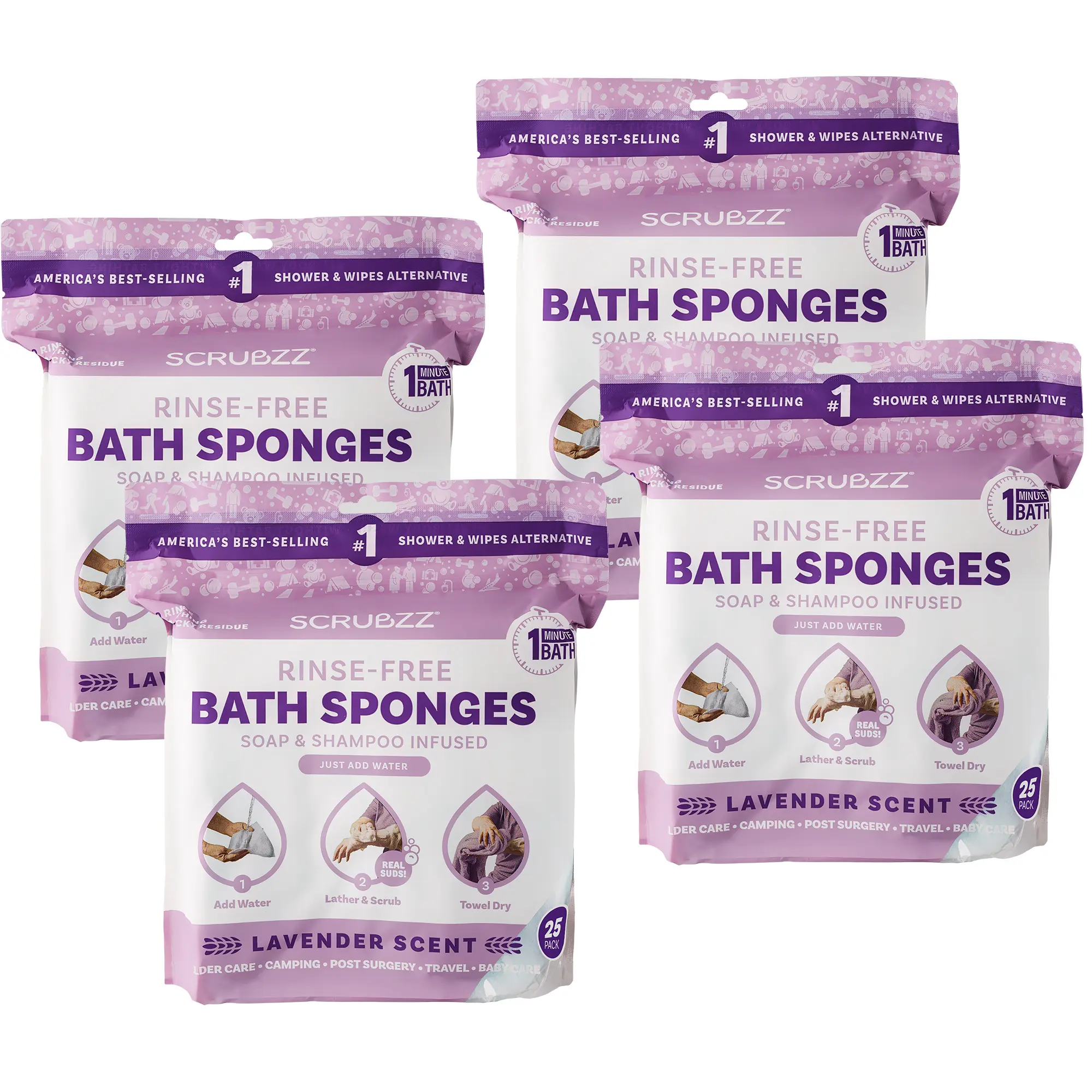 25 Count (Pack of 4)