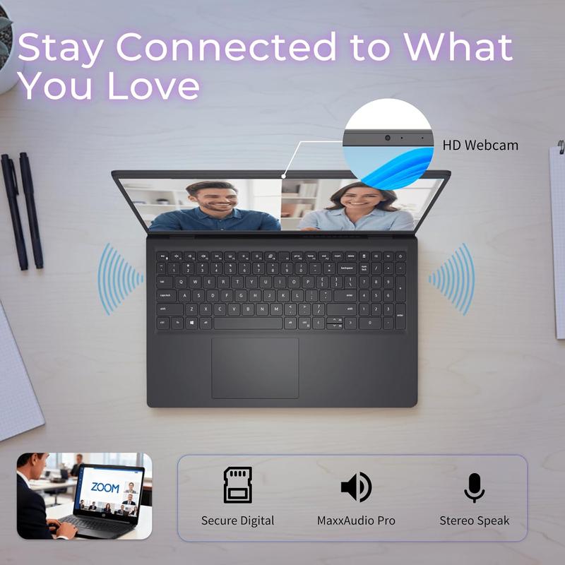 Dell Inspiron 15 Touchscreen Laptop | Intel 10-Core i7-1355U | Intel UHD Graphics | 15.6" FHD Anti-Glare Display | Windows 11 Pro | Copilot-AI | Wi-Fi 6 |  w/Accessories | 16GB RAM, 1TB SSD