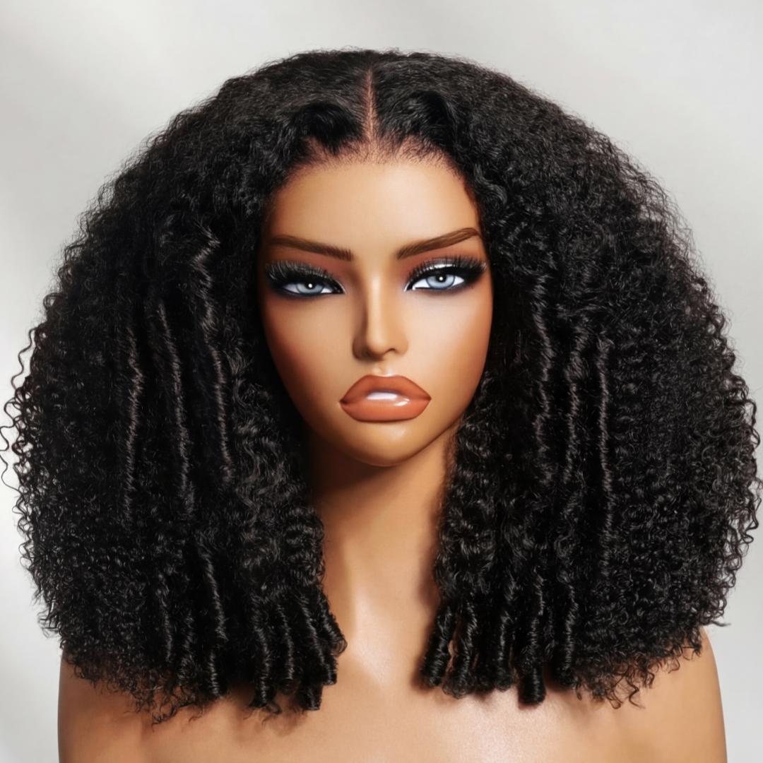 UNice Glueless Burmese Curly Layer 250% Density Afro Kinky Curly Wig Pre Bleached 7x5 HD Lace Closure Human Hair Wigs with Drawstring Pre Plucked Natural Hairline Beginners Friendly SpringStatements UNice Glueless Burmese Curly Layer 250% Density Afro Kinky Curly Wig Pre Bleached 7x5 HD Lace Closure Human Hair Wigs with Drawstring Pre Plucked Natural Hairline Beginners Friendly SpringStatements