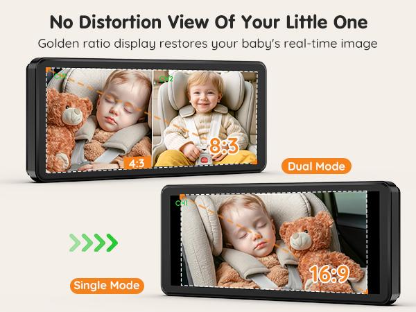 Babyvue BV3PRO 7.2" Dual Car Camera Baby Monitor, 1080P HD Split Screen, IR Night Vision, Double Car Camera for 2 Baby, Easy Setup for Carseat, Perfect for Family Travel, Pet Friendly Babyvue BV3PRO 7.2" Dual Car Camera Baby Monitor, 1080P HD Split Screen, IR Night Vision, Double Car Camera for 2 Baby, Easy Setup for Carseat, Perfect for Family Travel, Pet Friendly