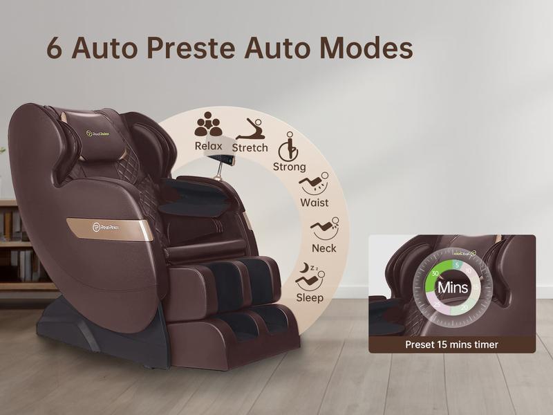 Real Relax 2024 massage chair of Dual-core S Track,heating function support Bluetooth APP control full body zero gravity comfort massage recliner