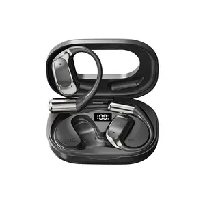 CHENRUIDA M115 Ultra long standby wireless Bluetooth earphones with 5.4 hanging silicone ear support for long-term use without pain, 360 degree surround sound, IPX7 waterproof rating