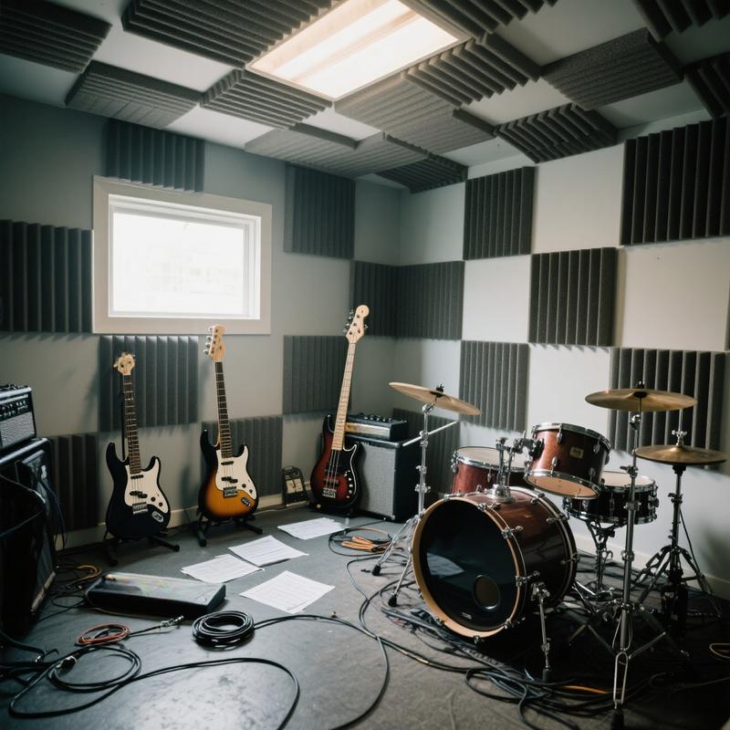 12/24/48PCS Black/White Acoustic Foam Panel Wedge Studio Soundproofing Wall Tiles, Sound Absorbing Panels For Ceiling Reading Room Meeting Room Study Library Club Cinema Music 12"X12"X1"