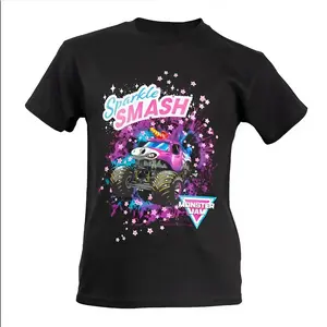 Sparkle Smash Monster Jam Youth and Adult T-shirt, Cute Girls Unicorn Monster Truck Tee, Colorful Birthday Gift, Pink Glitter Racing Shirt, Funny Shirt, Youth clothing, gift for son and daughter, summer outfit, holiday outfit