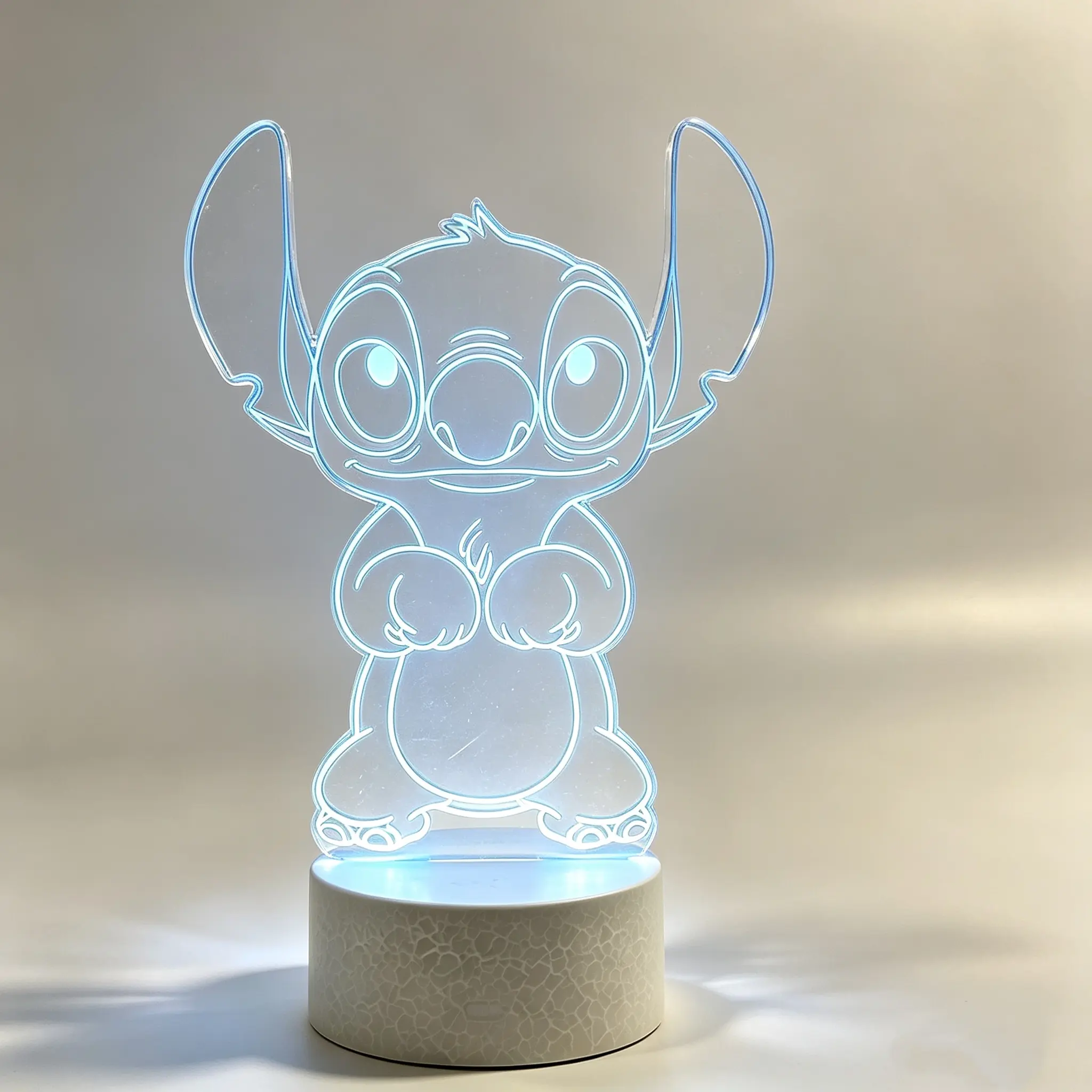 Disney Stitch Led Light Sign, Versatile Ornament For All Disney Enthusiasts