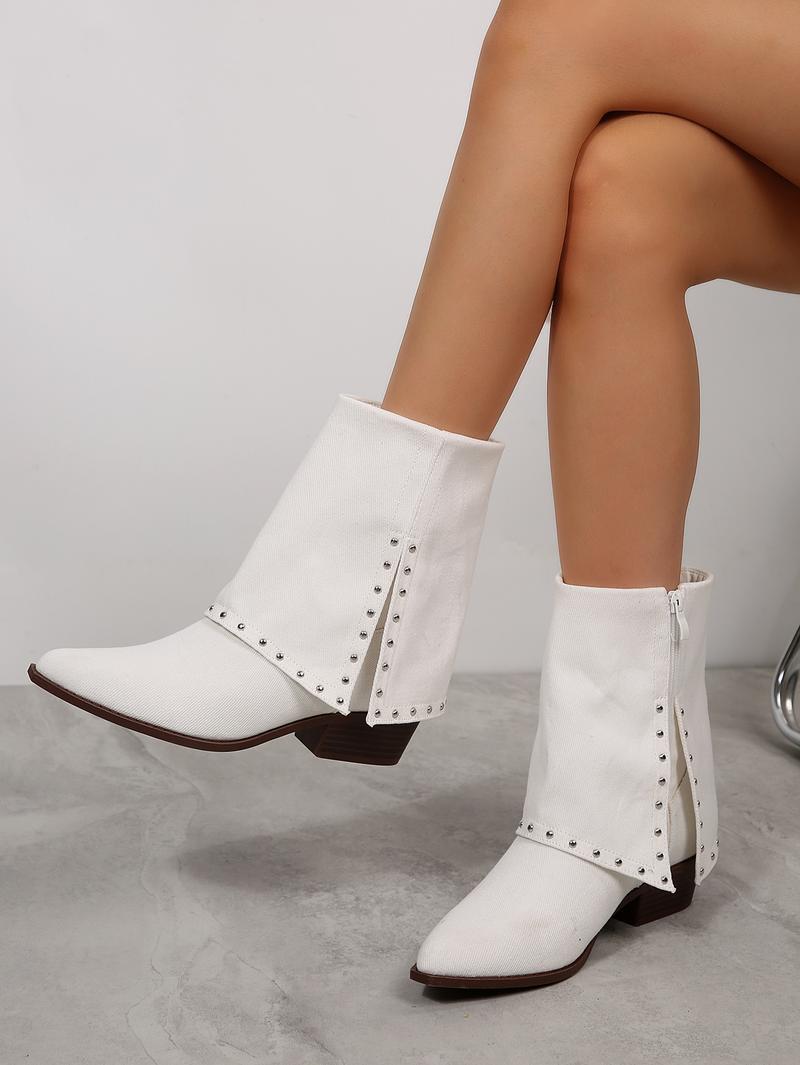 Women's Platform Chelsea Boots With Side Zipper, Chunky Low Heel Pointed-Toe Ankle Booties, Winter Womensfashion Shoe, Fashion Boots for Women, Comfortable Walking Footwear, Ideal Valentine's Day Gift