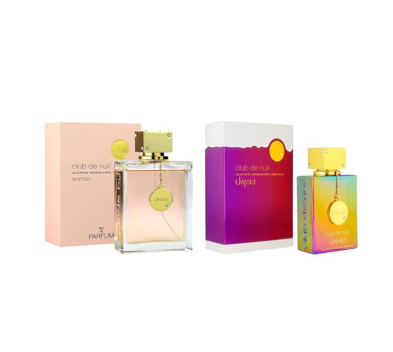 Armaf Perfumes | Club de Nuit Women + Club de Nuit Untold 3.6 oz Per Bottle | Citrus - Patchouli | Woody - Jasmine Fragrance Rose Armaf Perfumes | Club de Nuit Women + Club de Nuit Untold 3.6 oz Per Bottle | Citrus - Patchouli | Woody - Jasmine Fragrance Rose