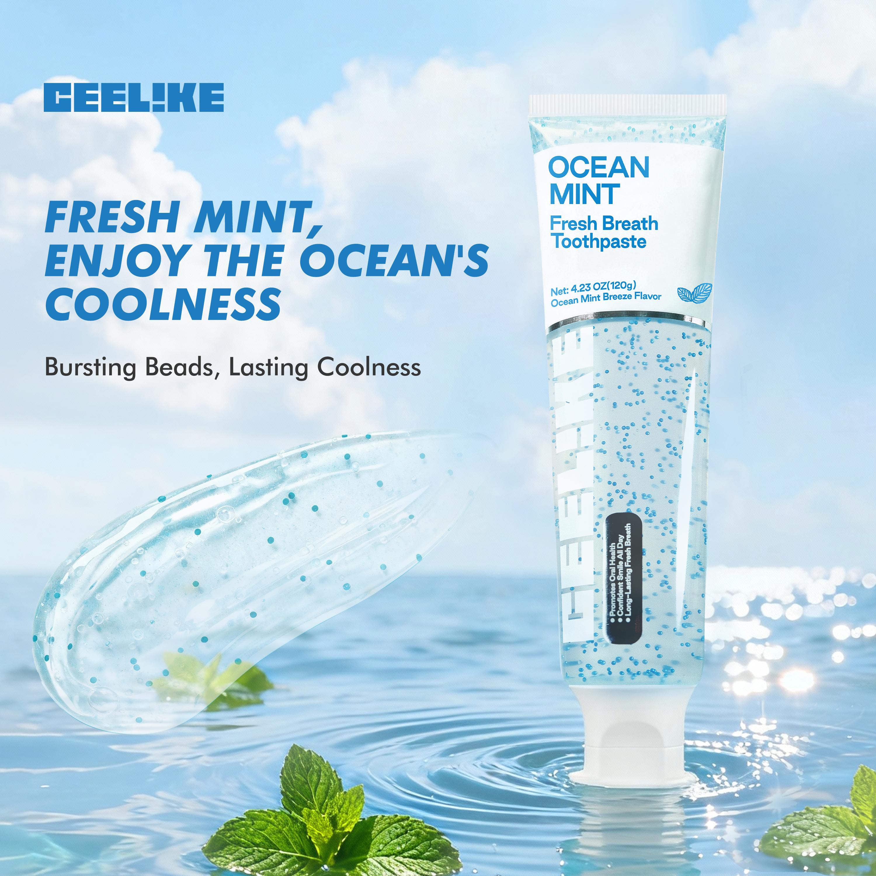 CEELIKE OCEAN MINT Fresh Breath Toothpaste | Deeply Cleans Teeth, Provides Long-Lasting Freshness, Gently Cares for Oral Health