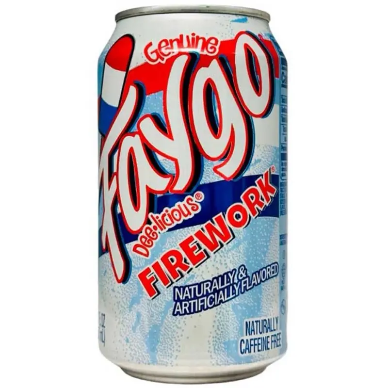 Faygo Dee-licious Firework Genuine Ice Pop Flavor Drink, Single Can Carbonated Beverage