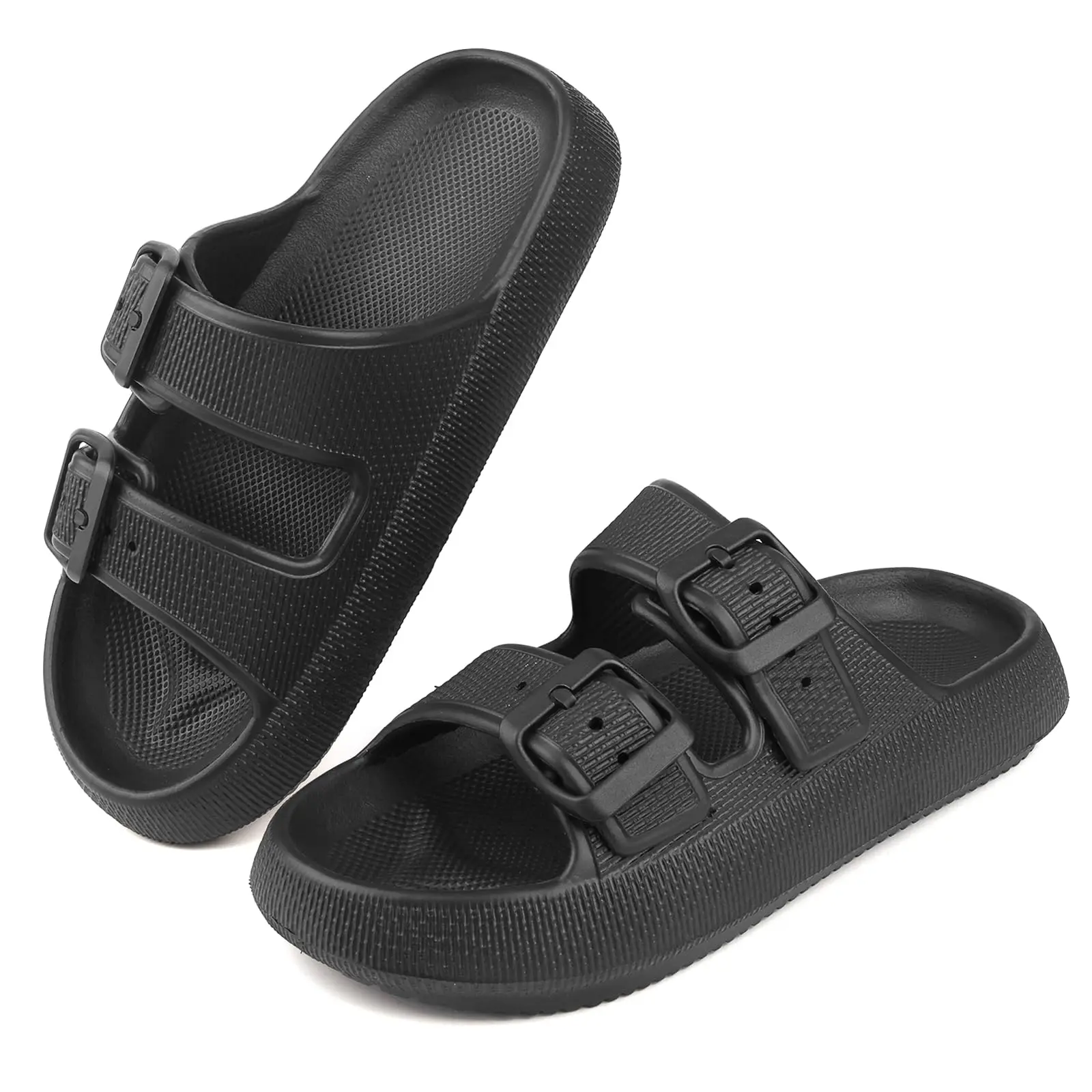 2026 Comfortable Arch Support EVA Flat Sandals - Adjustable Double Buckle, Waterproof, Fashion Beach Slide, Breathable, Lightweight, Soft Footbed, Easy Slip-On Design - Perfect for Summer, Beach, Outdoor Activities For Children