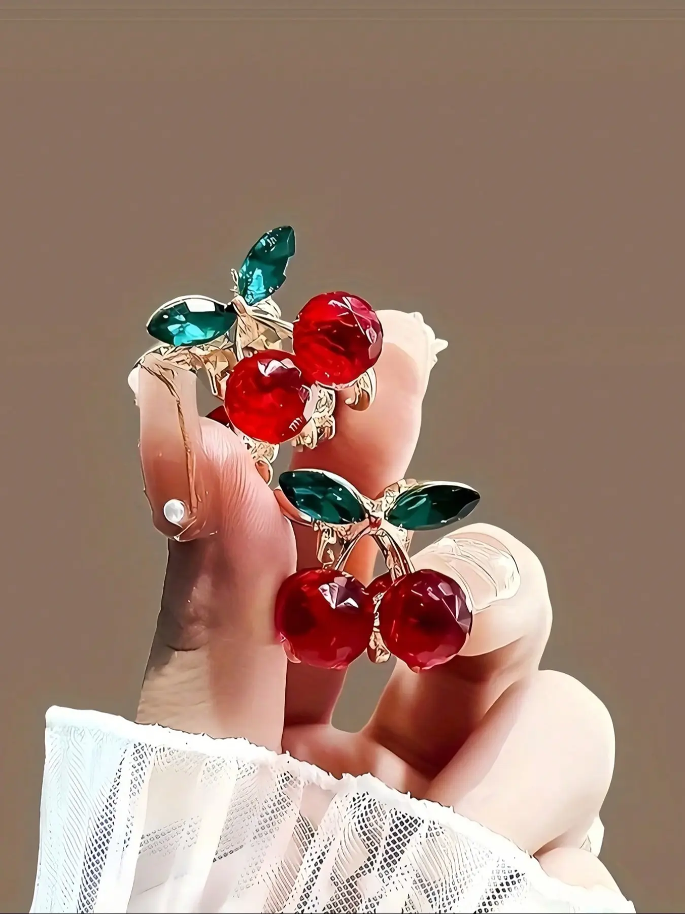 Cherry Mini Hair Clips Set, Cute Small Cherry Design Hair Claw Accessories for Women, Perfect for Parties & Valentine's Day Gift Ideas
