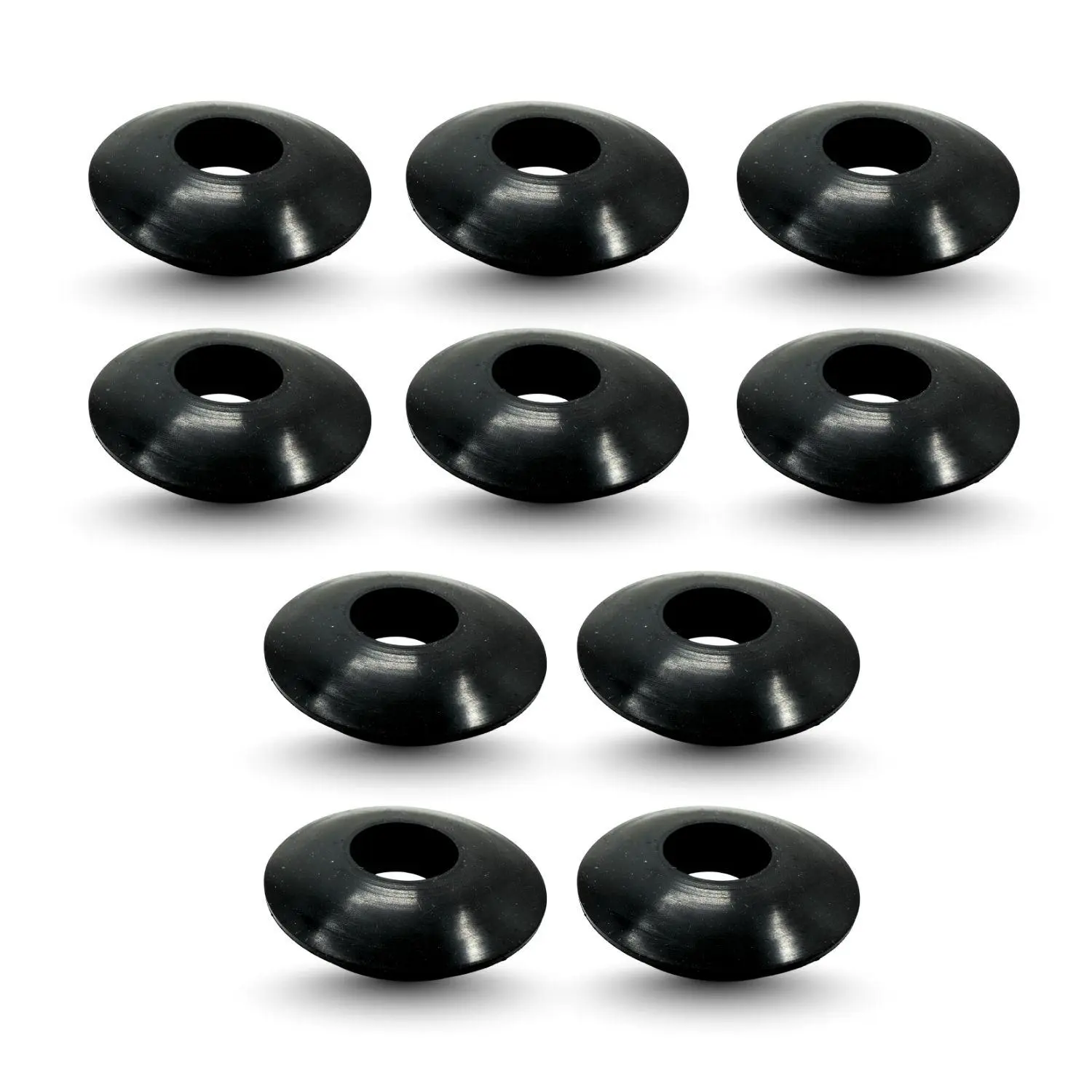 TORQUE 10 PCS Rubber Gladhand Seals for Air Brake Systems, Automotive Tools for Semi Trucks & Trailers, Heavy-Duty Washers Compatible with Velvac 035166, Air Line Hose Fittings Replacement